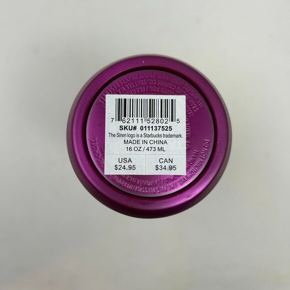 Starbucks Vacuum Insulated Tumbler 16 Oz Pink Limited Edition NEW - Picture 3 of 6